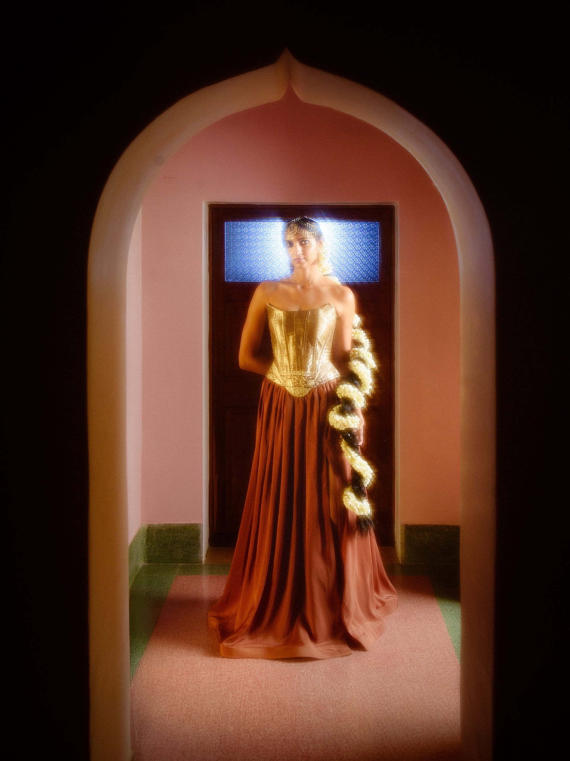 Saanvi Corset & Skirt set