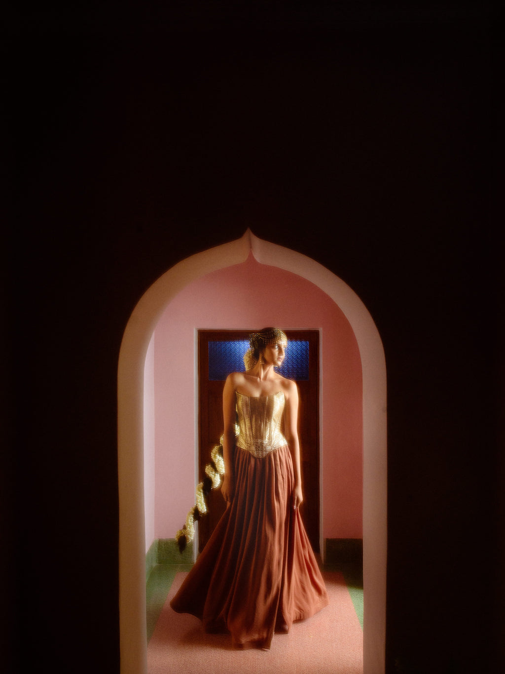 Saanvi Corset & Skirt set