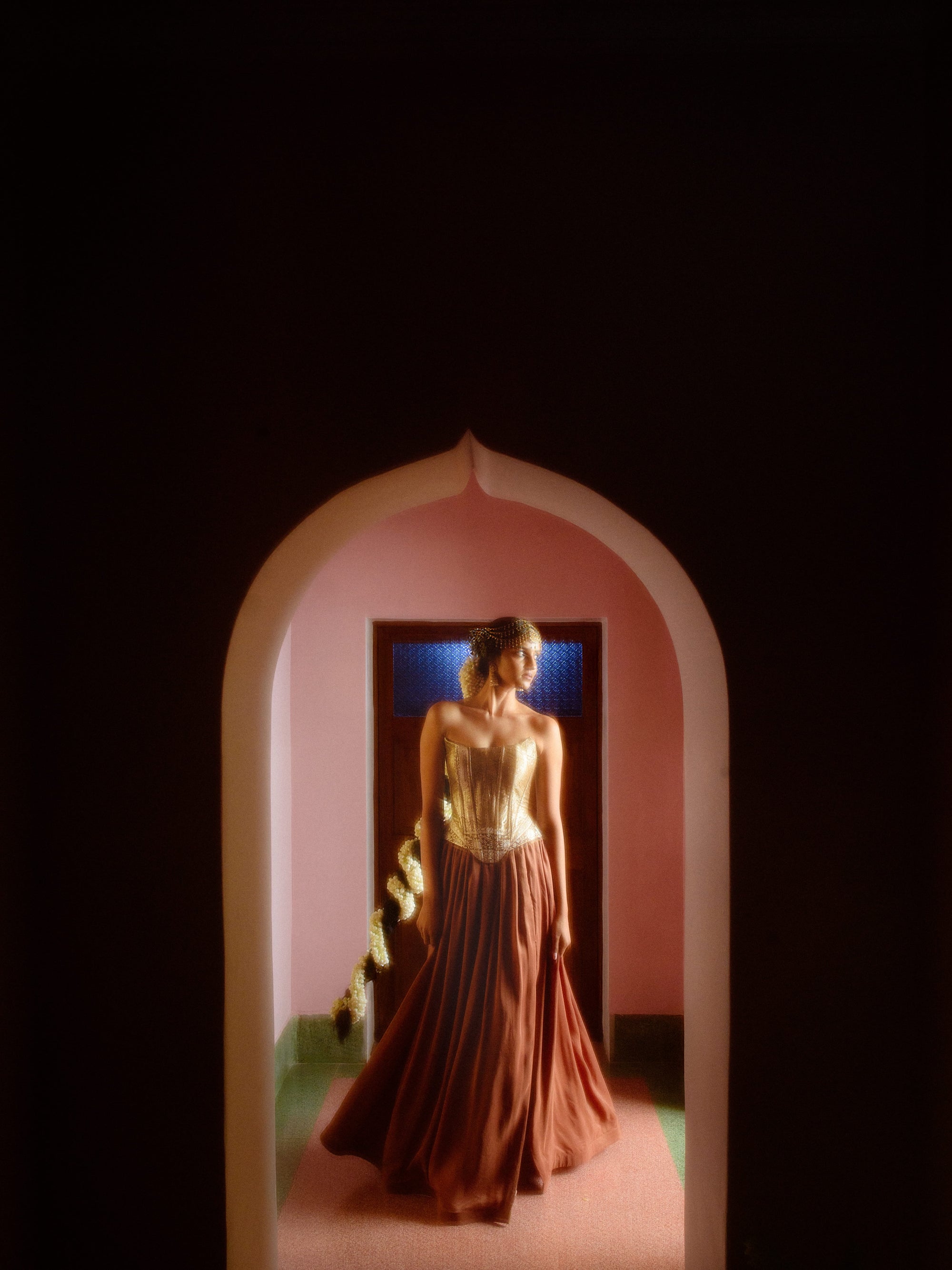 Saanvi Corset & Skirt set