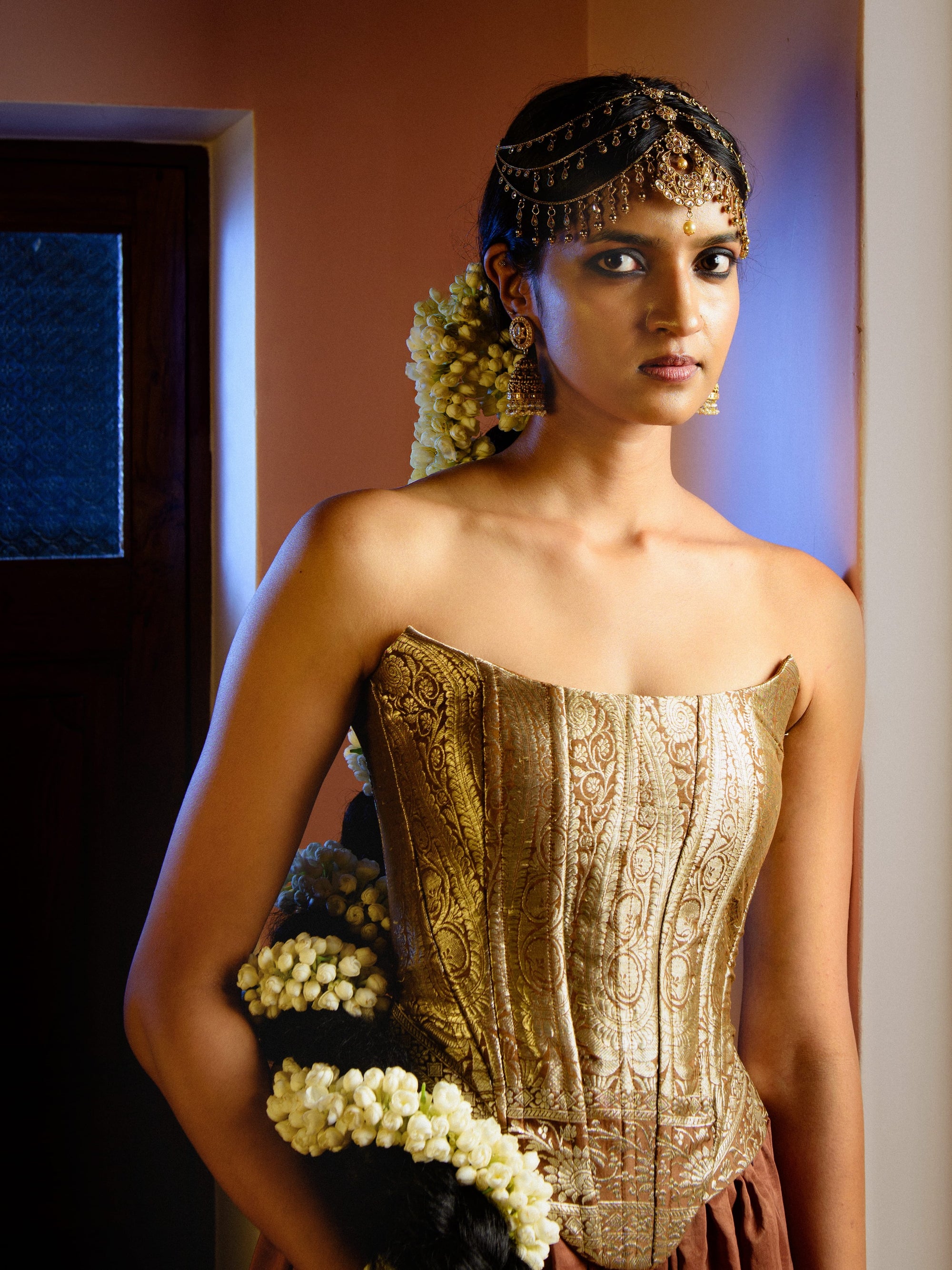 Saanvi Corset & Skirt set