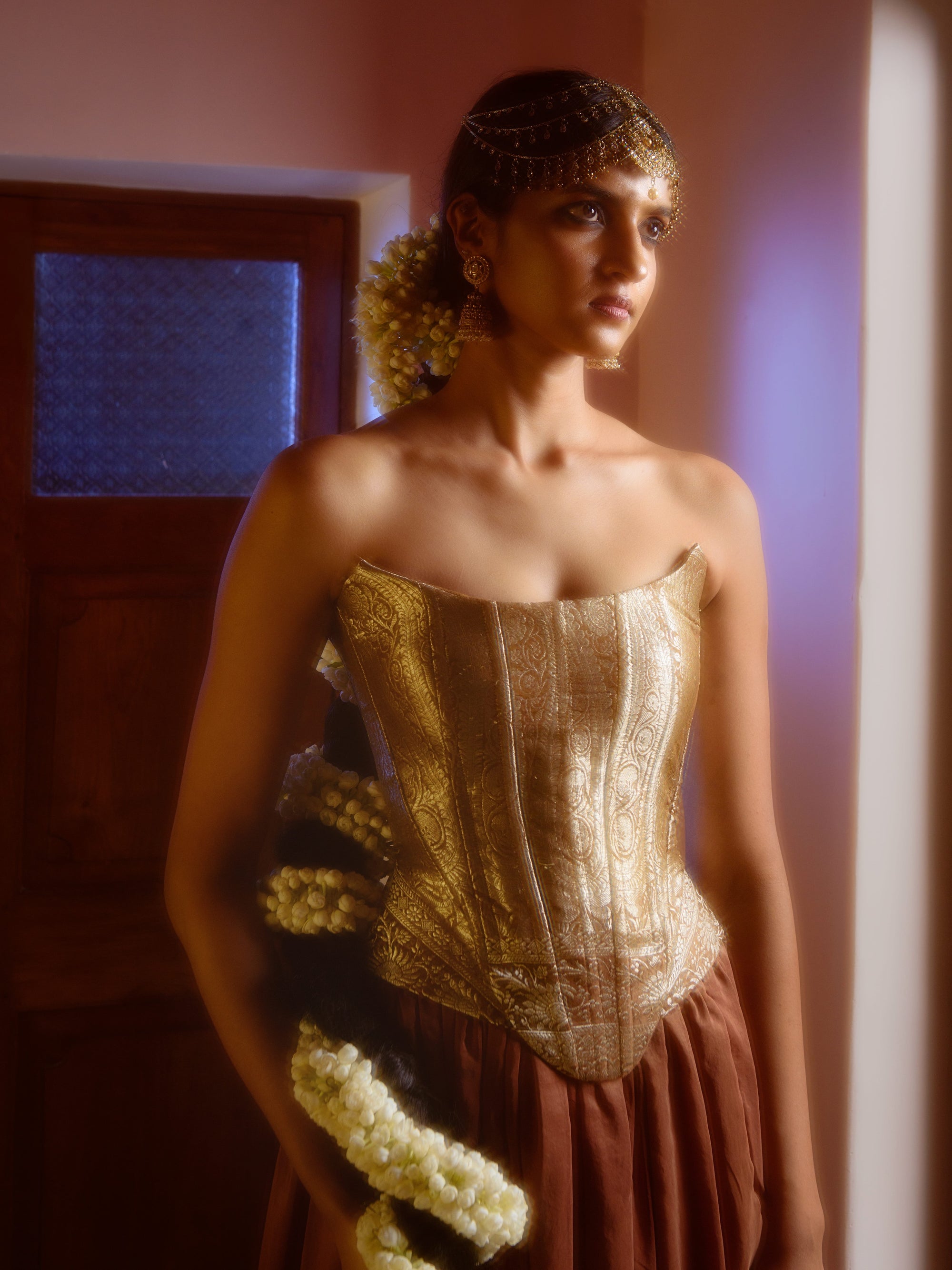 Saanvi Corset & Skirt set