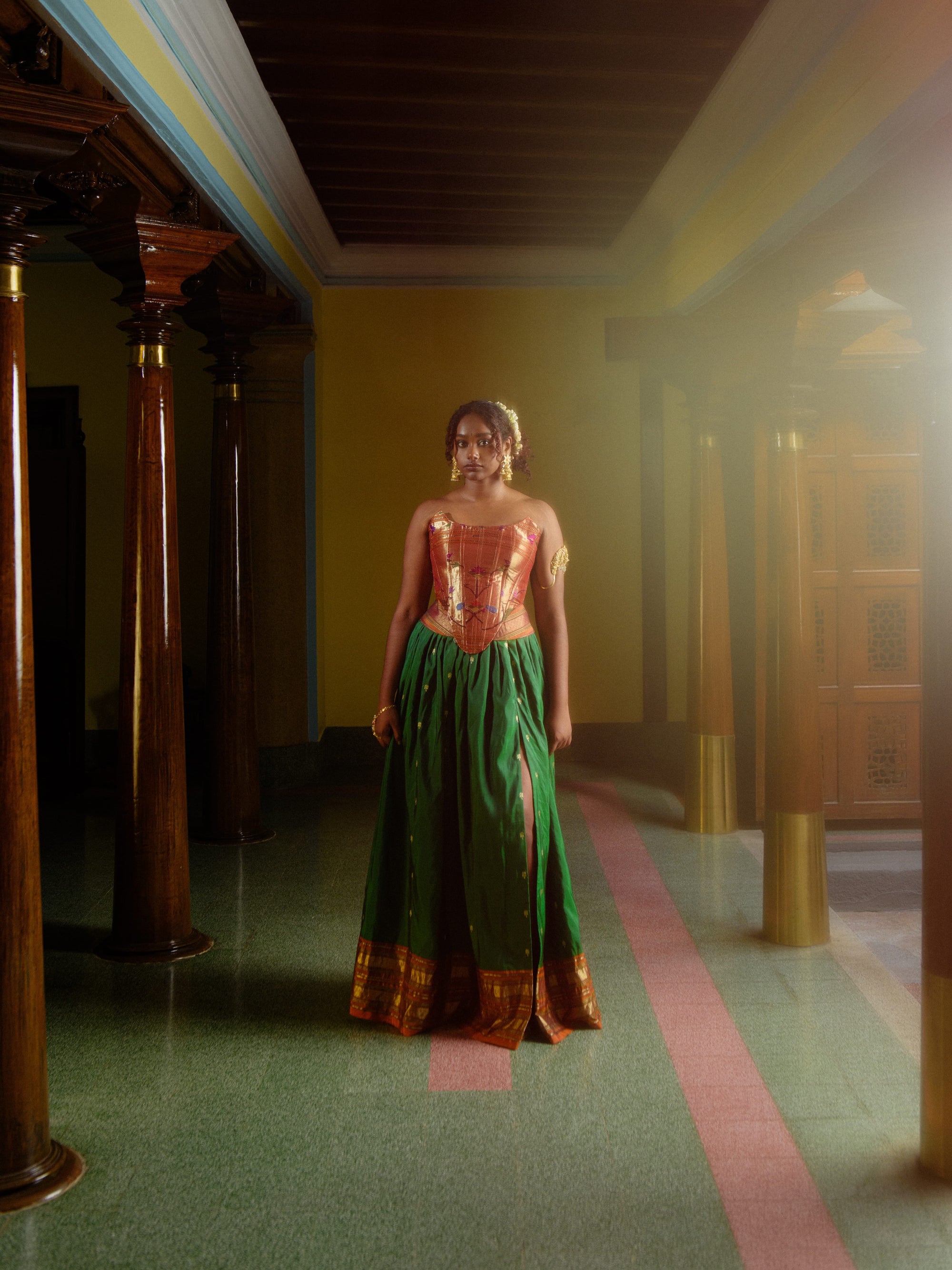 Manvitha Corset & Skirt set