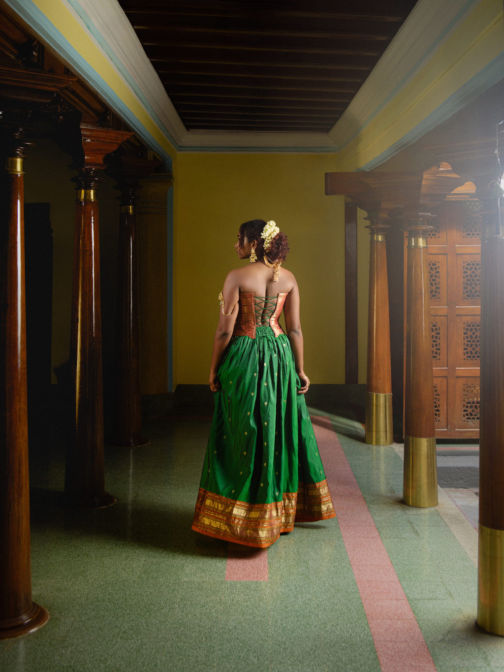 Manvitha Corset & Skirt set