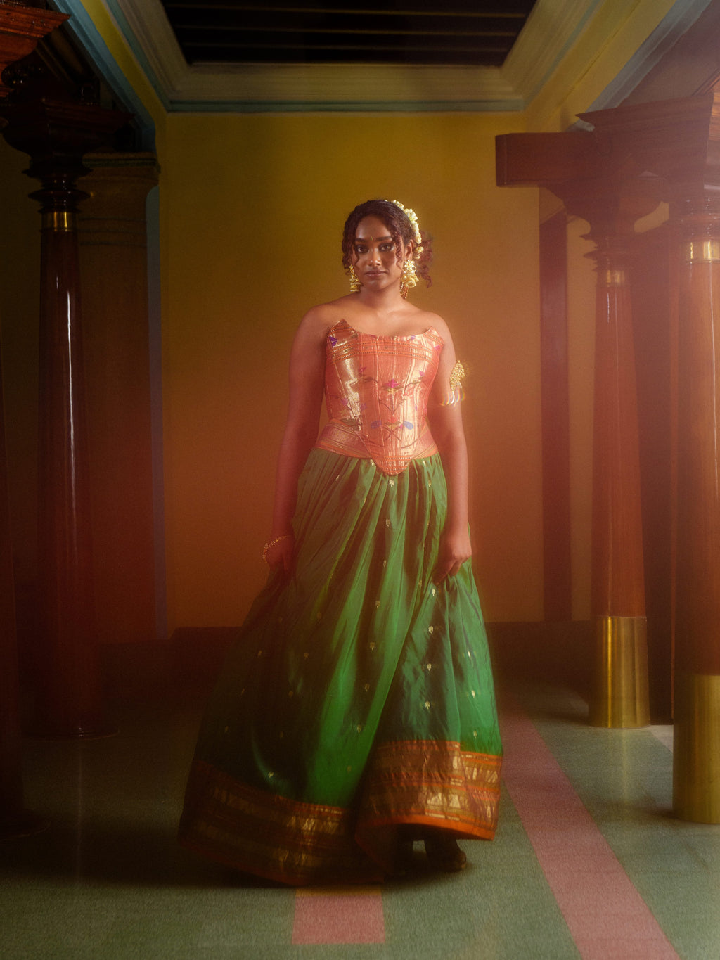 Manvitha Corset & Skirt set