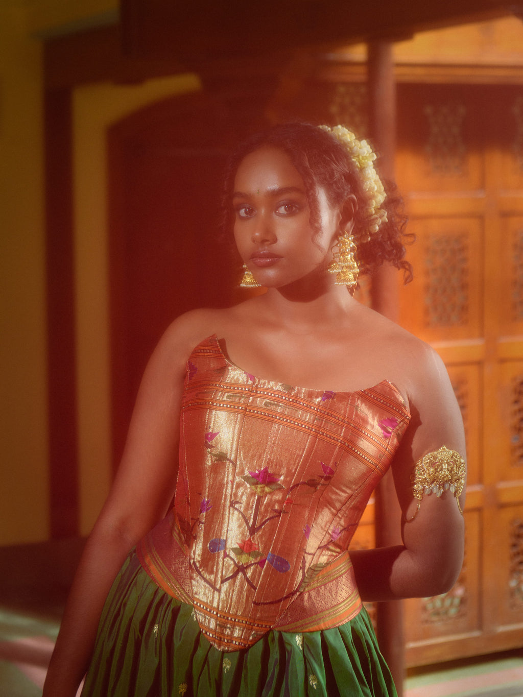 Manvitha Corset & Skirt set