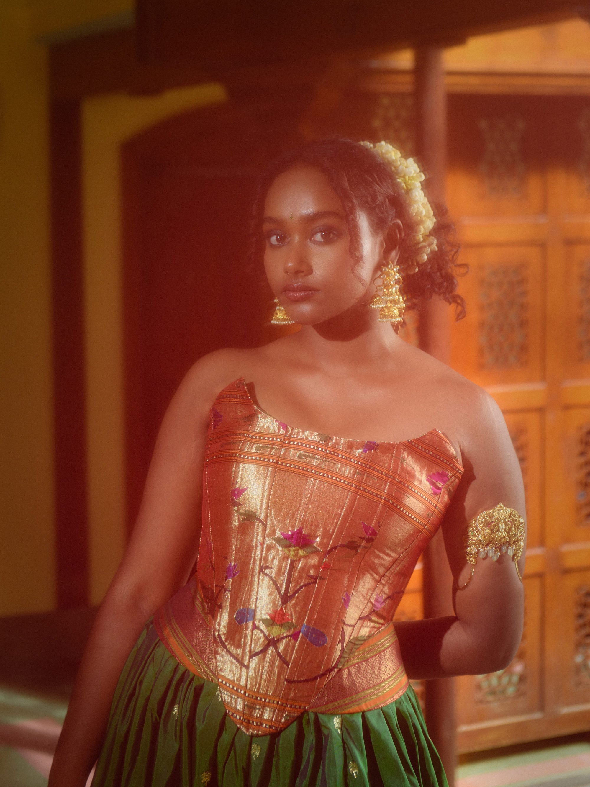 Manvitha Corset & Skirt set