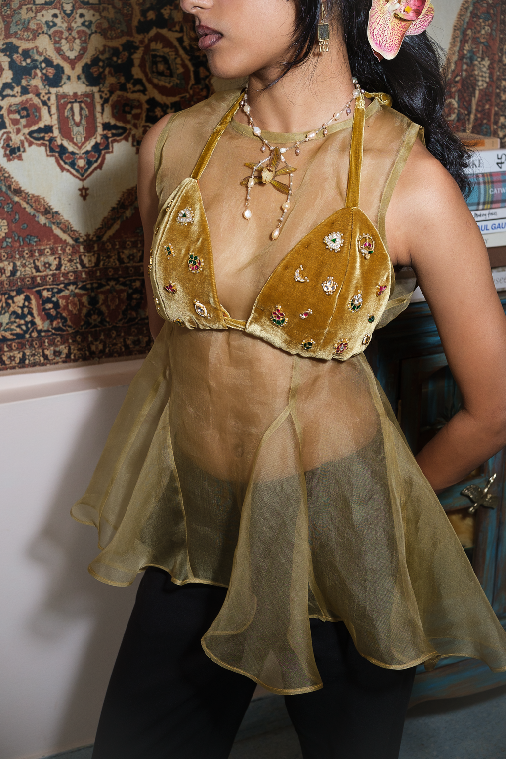 Mahal Organza top